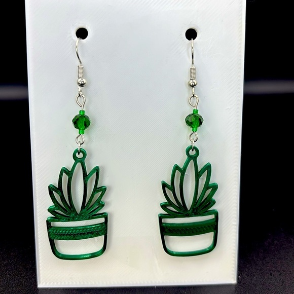 Succulent Earrings - Picture 5 of 6